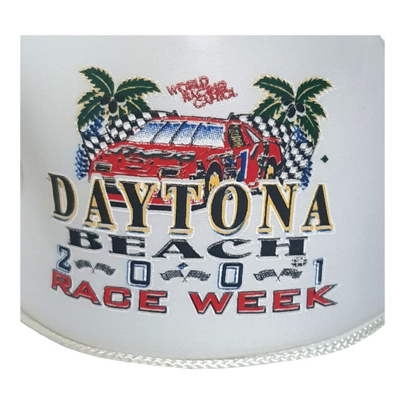 Vtg Daytona Beach Race Week 2001 Trucker Baseball Mesh Cap snapback - Picture 2 of 6